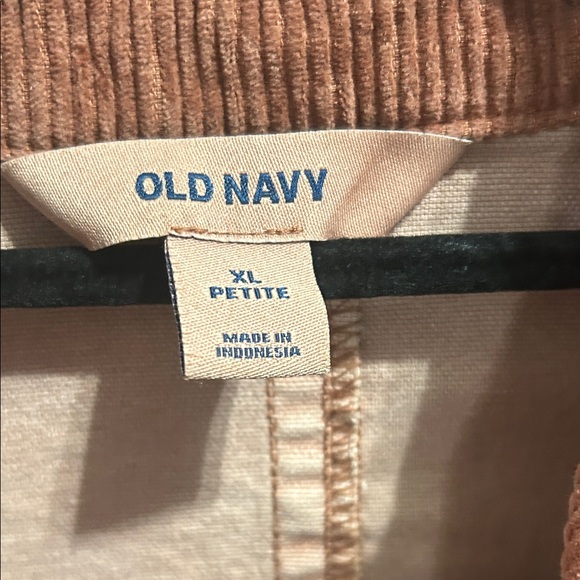 Old Navy Pink Denim Jacket with Brown Corduroy Collar - Picture 3 of 14